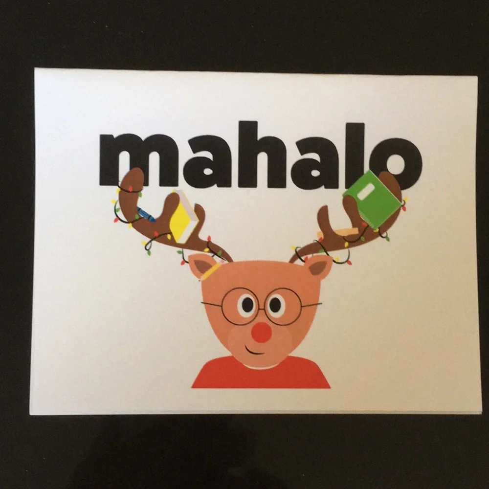 2 - pack Mahalo blank note cards (10 per pack)